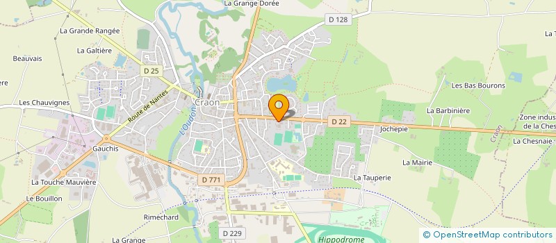 localisation de l'entreprise EXPLOITATION AGRICOLE A RESPONSABLITE LIMITEE  ROCHER FLEURS  CRAON