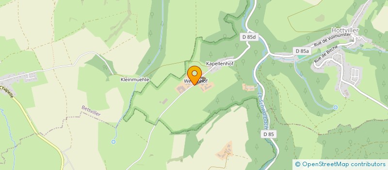 localisation de l'entreprise EXPLOITATION AGRICOLE A RESPONSAIBLITE LIMITEE EOLE à HOTTVILLER