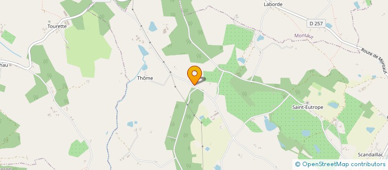 localisation de l'entreprise EXPLOITATION AGRICOLE A RESPOSABLITE LIMITEE DE FALGUEYROU  SAINT-EUTROPE-DE-BORN