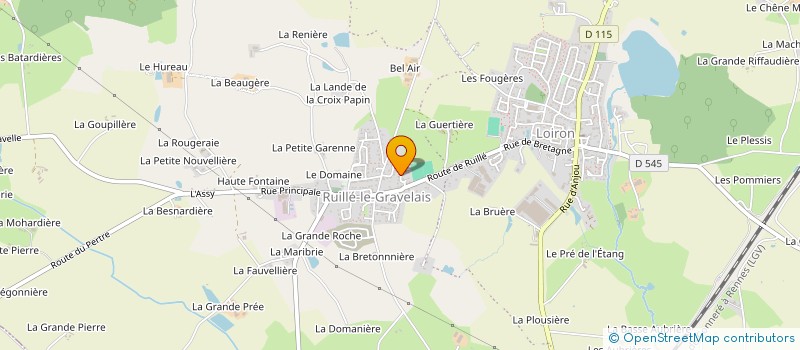 localisation de l'entreprise EXPLOITATION AGRICOLE ARESPONSABILITE LIMITEE LES COCOTTES à LOIRON-RUILLE