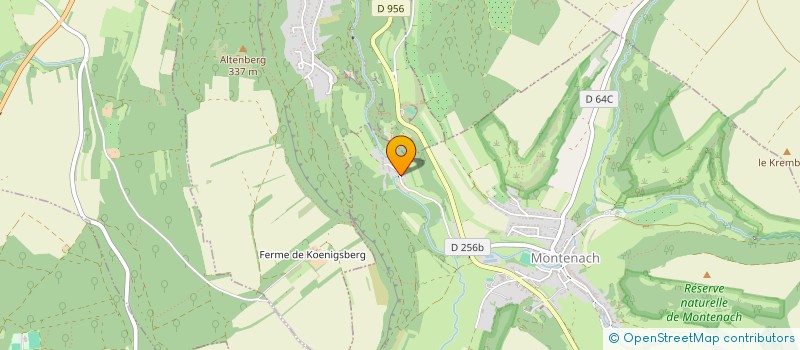 localisation de l'entreprise EXPLOITATION AGRICOLE UNIPERSONNELLE A RESPONSABILITE LIMITEE CARTER APICULTURE  MONTENACH