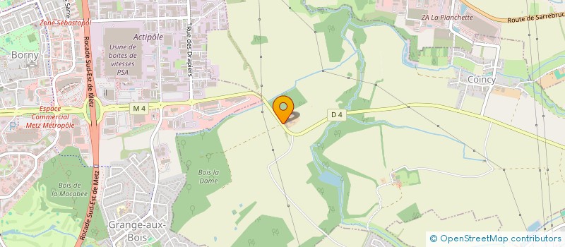 localisation de l'entreprise EXPLOITATION AGRICOLE UNIPERSONNELLE A RESPONSABILITE LIMITEE DE COLOMBEY  COINCY