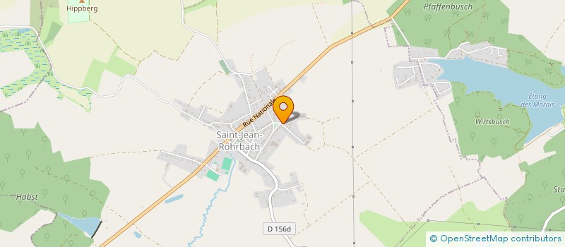 localisation de l'entreprise EXPLOITATION AGRICOLE UNIPERSONNELLE A RESPONSABILITE LIMITEE DU CERF  SAINT-JEAN-ROHRBACH