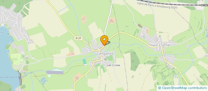 localisation de l'entreprise EXPLOITATION AGRICOLE UNIPERSONNELLE A RESPONSABILITE LIMITEE DU PRATELLE à LANGATTE
