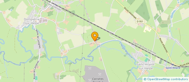 localisation de l'entreprise EXPLOITATION AGRICOLEA RESPONSABILITE LIMITEE DU MOULIN DE FUCHAU  DOMPIERRE-SUR-HELPE