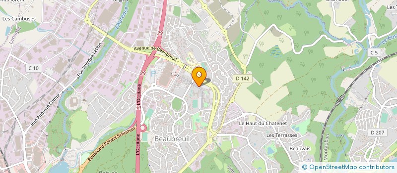 localisation de l'entreprise EXPLOITATION BOIS 87 à LIMOGES