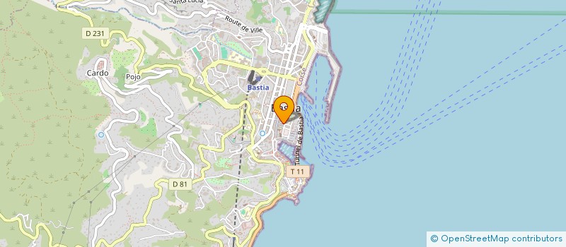 localisation de l'entreprise EXPLOITATION CAFE LE SAX à BASTIA