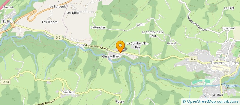 localisation de l'entreprise EXPLOITATION CHAMOT  FILLIERE