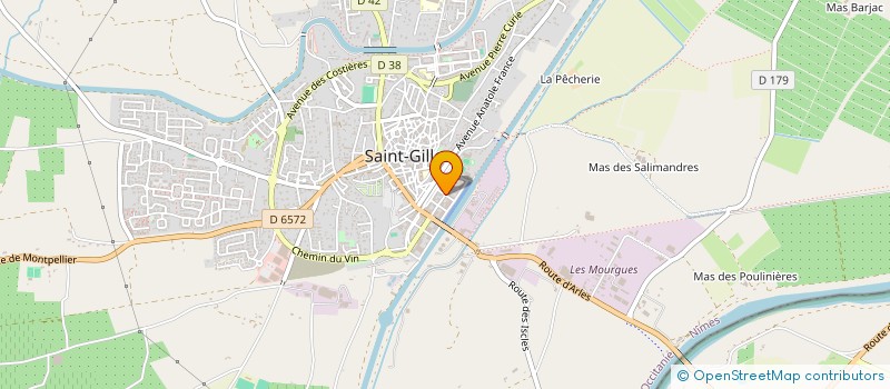 localisation de l'entreprise EXPLOITATION DE LA DISTILLERIE ROBERT FRANCOIS à SAINT-GILLES