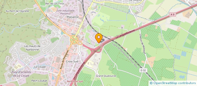 localisation de l'entreprise EXPLOITATION DES ETAB GUILLE à NARBONNE