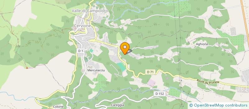 localisation de l'entreprise EXPLOITATION DES ETABLISSEMENTS BALDASSARI ROCH à CERVIONE