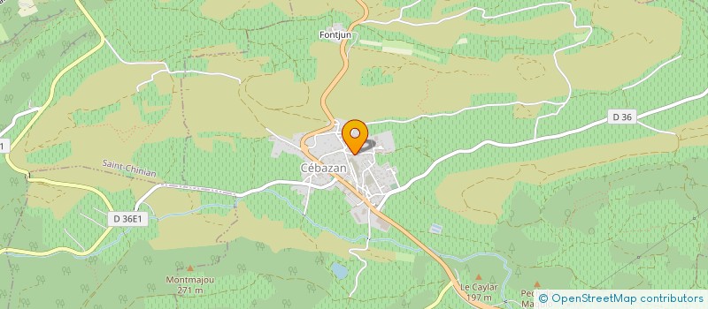 localisation de l'entreprise EXPLOITATION DES TRANSPORTS BARTHES  CEBAZAN