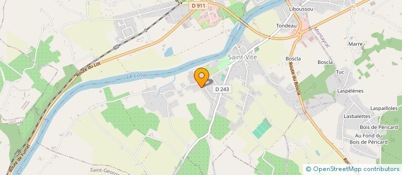 localisation de l'entreprise EXPLOITATION DU CHATEAU DES ROCHERS  SAINT-VITE