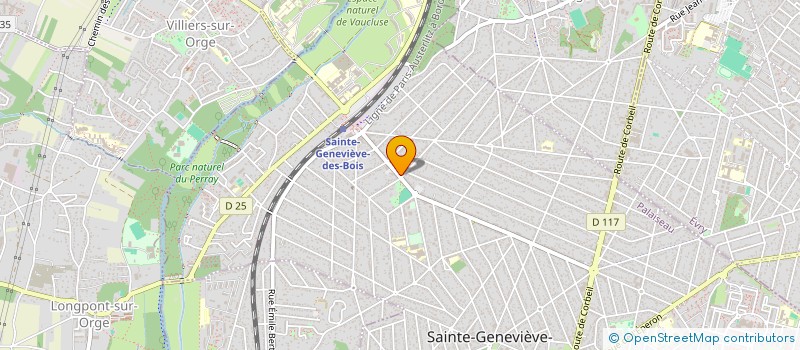 localisation de l'entreprise EXPLOITATION DU GARAGE DU PARC à SAINTE-GENEVIEVE-DES-BOIS