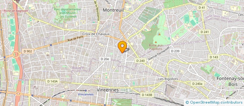 localisation de l'entreprise EXPLOITATION EN COMMUN DAVID & CLEMENCE à MONTREUIL