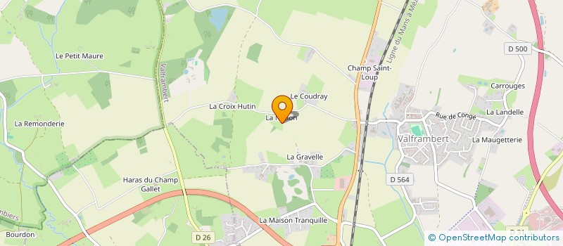 localisation de l'entreprise EXPLOITATION ENTREPRISE DELION à VALFRAMBERT