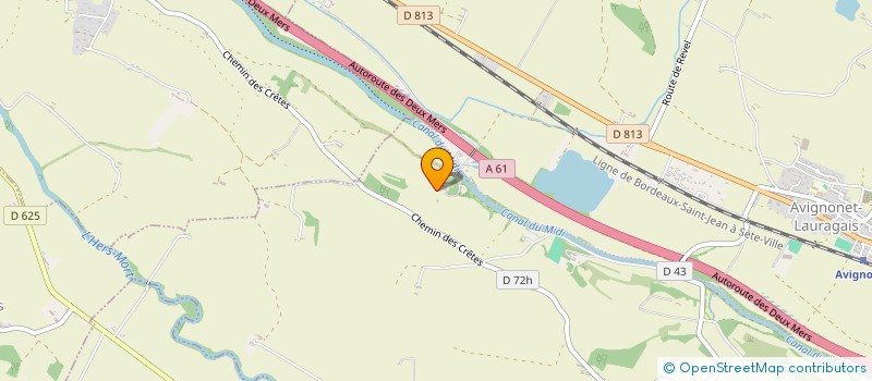 localisation de l'entreprise EXPLOITATION ESCRIEUT INDIVISION  AVIGNONET-LAURAGAIS