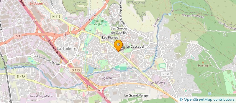 localisation de l'entreprise EXPLOITATION ET PROMOTION DU STADIUM à VITROLLES