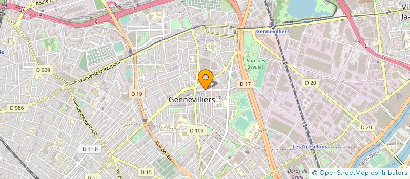 localisation de l'entreprise EXPLOITATION ETS FRUGERE à GENNEVILLIERS