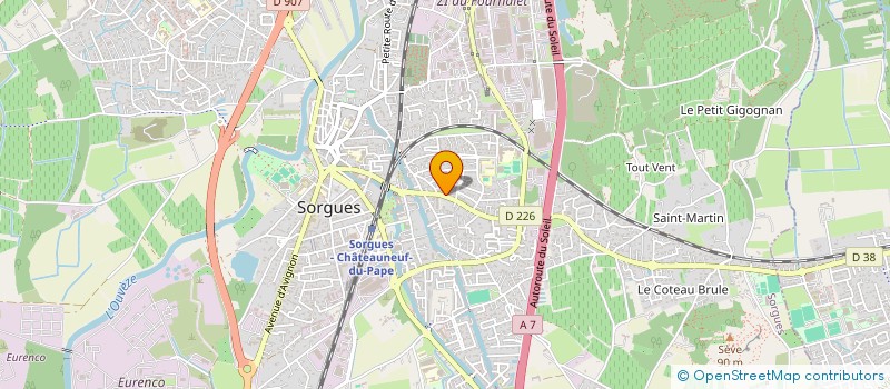 localisation de l'entreprise EXPLOITATION FABRIQUE MEUBLES VENAISSIN  SORGUES