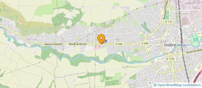 localisation de l'entreprise EXPLOITATION FONCIERE  ISSOIRE