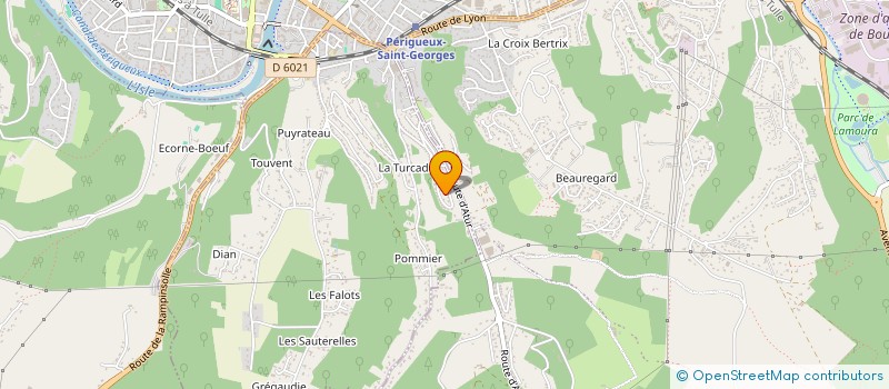 localisation de l'entreprise EXPLOITATION FORESTIERE ARNALDO à SANILHAC