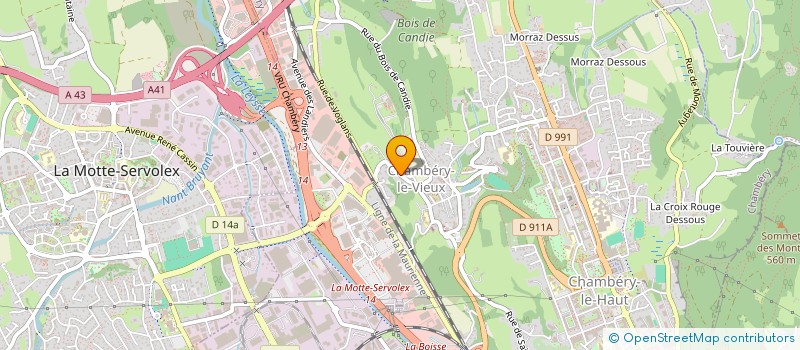 localisation de l'entreprise EXPLOITATION FORESTIERE COURT FORTUNE à CHAMBERY