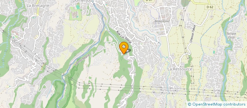 localisation de l'entreprise EXPLOITATION FORESTIERE DE BOURBON  SAINTE-MARIE