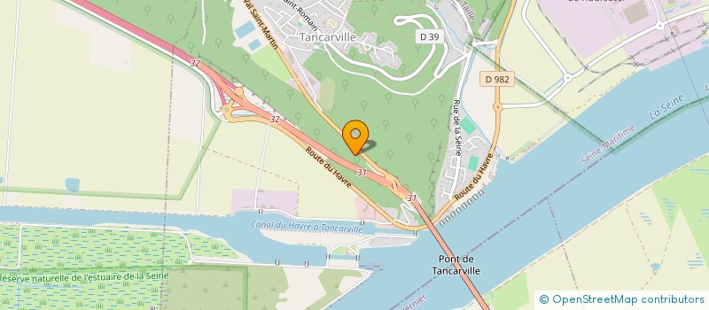localisation de l'entreprise EXPLOITATION FORESTIERE DE L'OUEST à TANCARVILLE