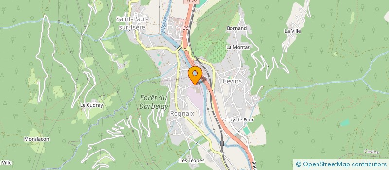 localisation de l'entreprise EXPLOITATION FORESTIERE DE SAVOIE  ROGNAIX