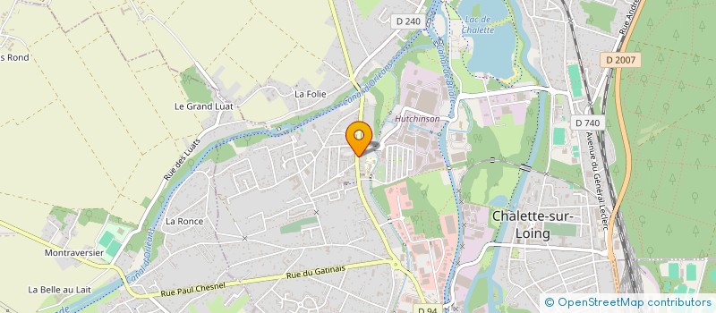 localisation de l'entreprise EXPLOITATION FORESTIERE DU GATINAIS à CHALETTE-SUR-LOING
