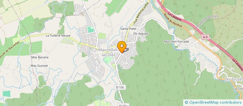 localisation de l'entreprise EXPLOITATION FORESTIERE DU VALLESPIR à MAUREILLAS-LAS-ILLAS