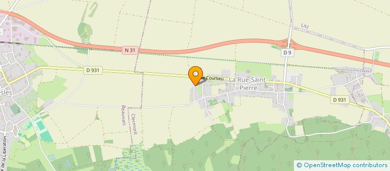 localisation de l'entreprise EXPLOITATION FORESTIERE EVRARD  LA RUE-SAINT-PIERRE