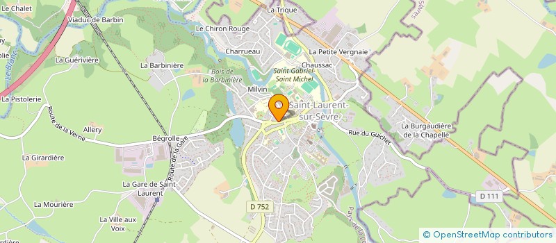localisation de l'entreprise EXPLOITATION FORESTIERE LAMISSE à SAINT-LAURENT-SUR-SEVRE