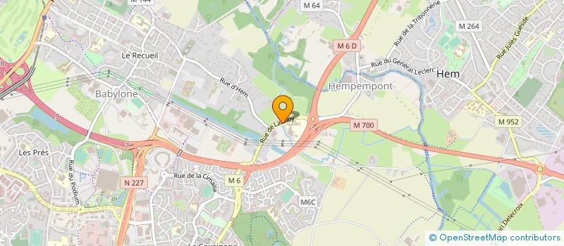 localisation de l'entreprise EXPLOITATION FORESTIERE LES BOIS DU NORD  VILLENEUVE-D'ASCQ