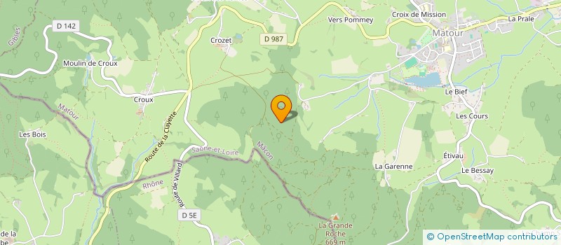 localisation de l'entreprise EXPLOITATION FORESTIERE MATOURINE  MATOUR