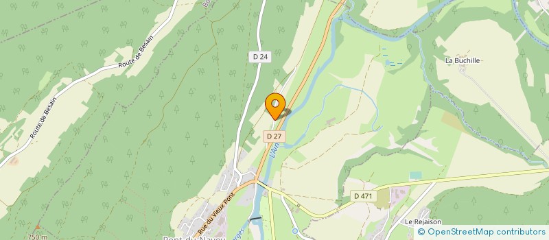 localisation de l'entreprise EXPLOITATION FORESTIERE MELET GERARD  PONT-DU-NAVOY