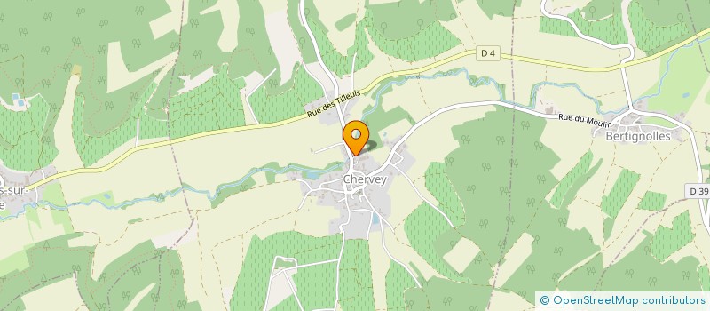 localisation de l'entreprise EXPLOITATION FORESTIERE ORIOT  CHERVEY