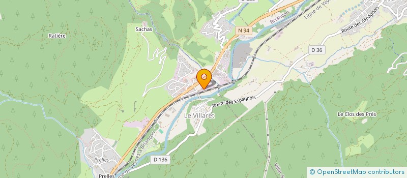 localisation de l'entreprise EXPLOITATION FORESTIERE SAVOLDELLI  SAINT-MARTIN-DE-QUEYRIERES