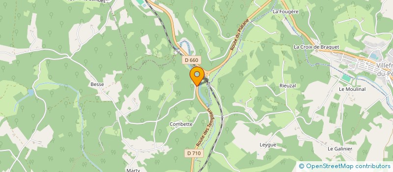 localisation de l'entreprise EXPLOITATION FORESTIERE ST CERNIN HERM à SAINT CERNIN DE L'HERM