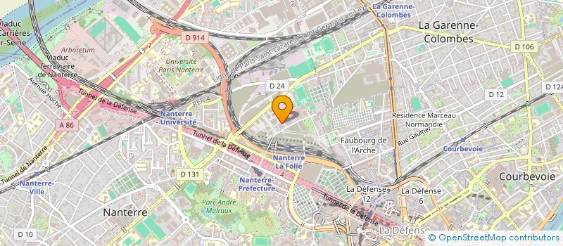 localisation de l'entreprise EXPLOITATION FORGES ETOILE à NANTERRE