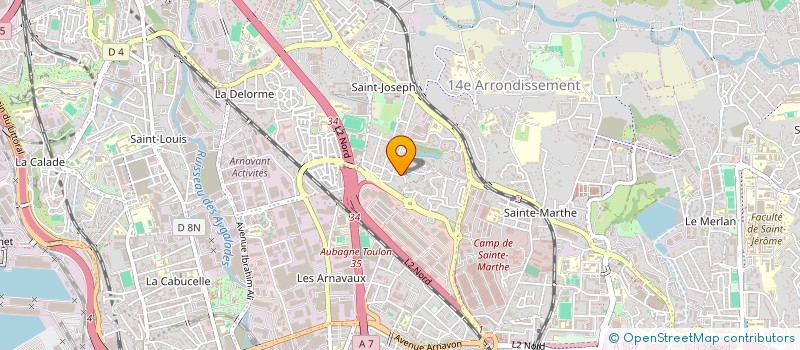 localisation de l'entreprise EXPLOITATION FRANCE ENTRETIEN à MARSEILLE 14