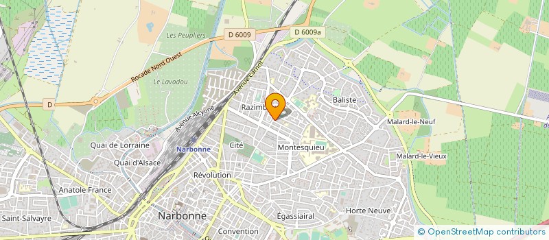 localisation de l'entreprise EXPLOITATION GARAGE JANSANA  NARBONNE