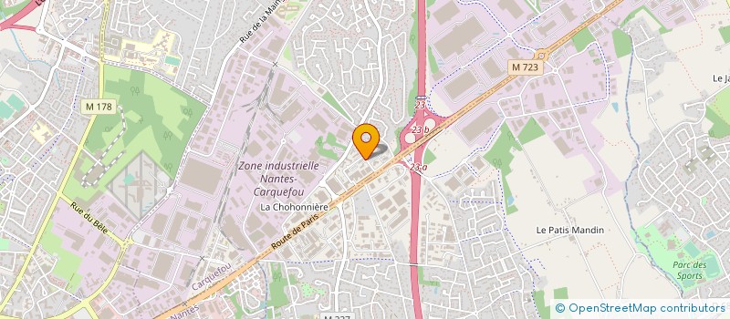 localisation de l'entreprise EXPLOITATION HOTELIERE CARQUEFOU à CARQUEFOU