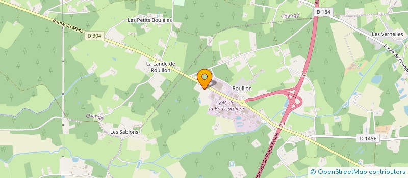 localisation de l'entreprise EXPLOITATION LANDE ROUILLON  PARIGNE-L'EVEQUE