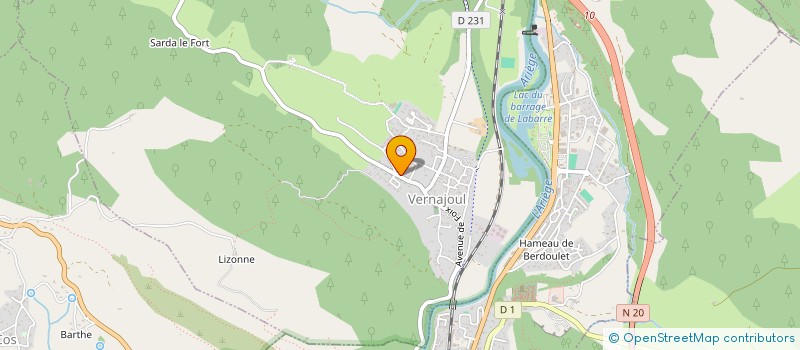 localisation de l'entreprise EXPLOITATION RIVIERE SOUTERRAINE à BAULOU