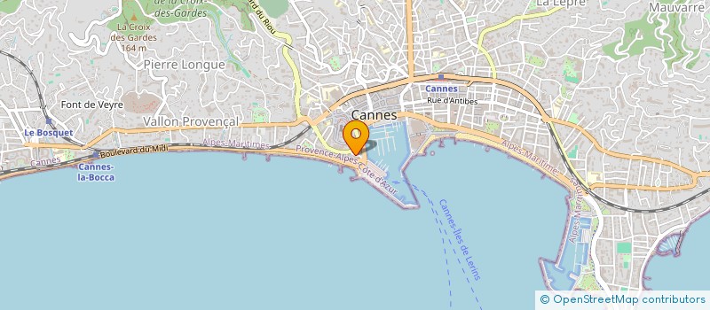 localisation de l'entreprise EXPLOITATION STATIONS SERVICES PORT CANT à CANNES