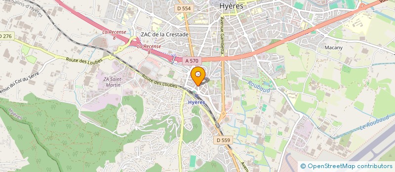 localisation de l'entreprise EXPLOITATION TRANSPORT AIGUIER à HYERES