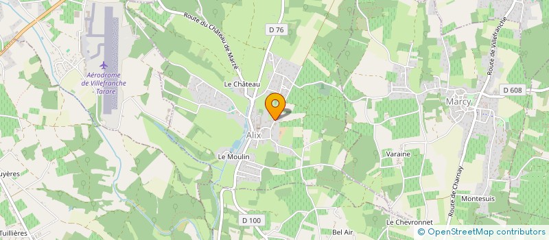 localisation de l'entreprise EXPLOITATON AGRICOLE A RESPONSABILITE LIMITEE DE LA ROCHELLE  ALIX