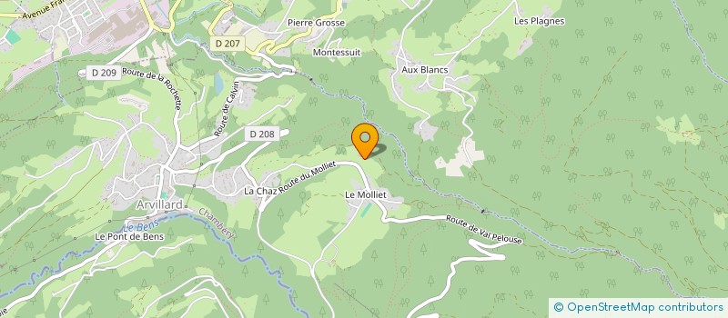 localisation de l'entreprise EXPLOORE  ARVILLARD